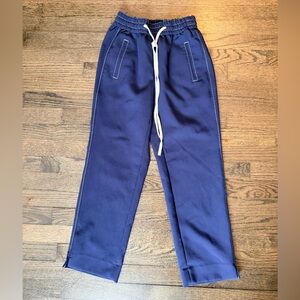 J. Crew Navy Pants with White Drawstring